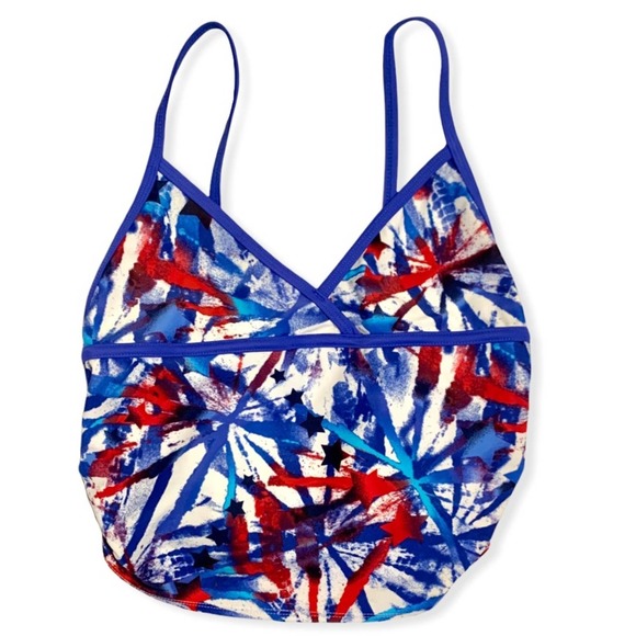 Joe Boxer Other - Joe Boxer Tankini Top Red White Blue Stars XL